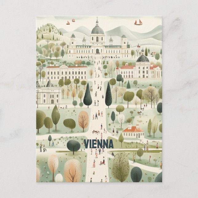 Vienna Austria Travel Postcard (Front)