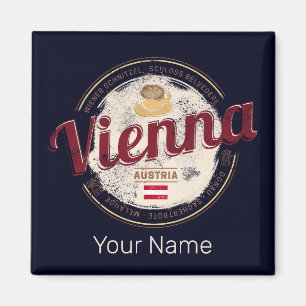 Vienna Austria Vintage Capital Viennese Melange Magnet