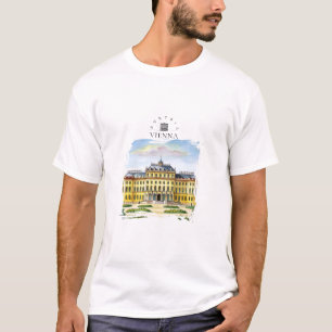 Vienna Austria Watercolor City Travel Memory T-Shirt
