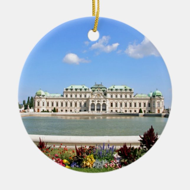 Vienna BelPalace Gardens Ceramic Tree Decoration (Front)