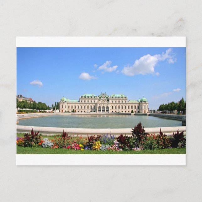 Vienna BelPalace Gardens Postcard (Front)
