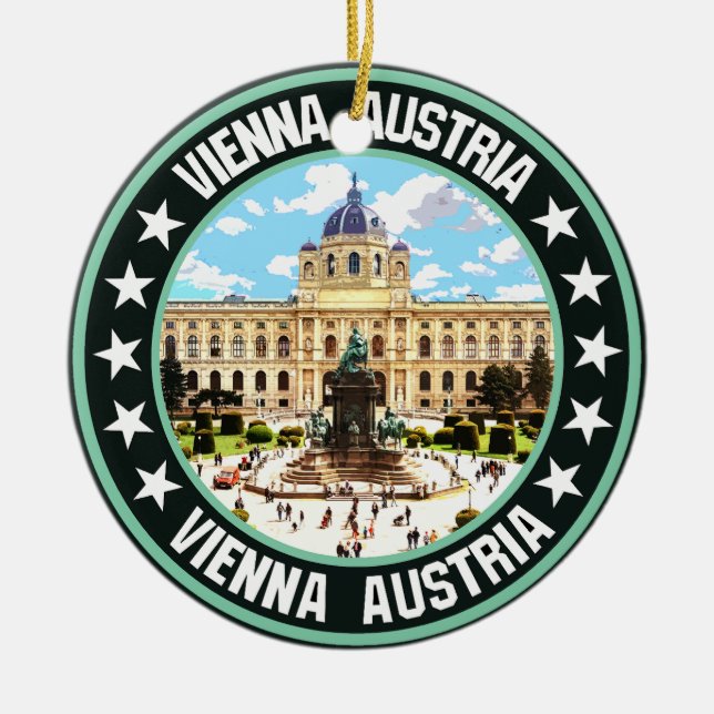 Vienna                                             ceramic tree decoration (Front)
