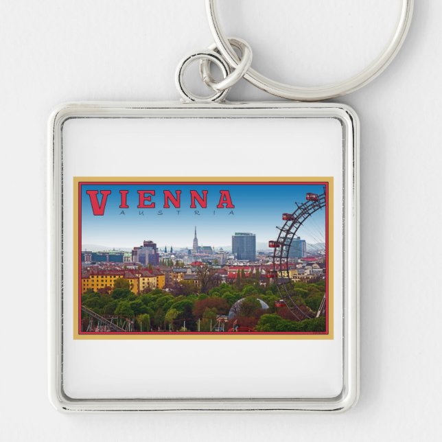 Vienna - Cityscape Key Ring (Front)