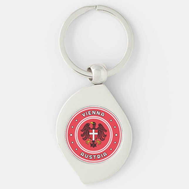 Vienna Coat of Arms, Austria Key Ring (Front)