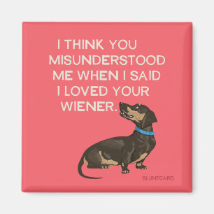 Vienna dog magnet