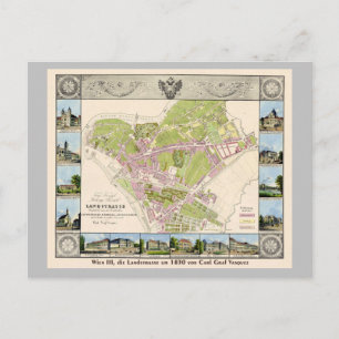Vienna III, Landstrasse um 1830 v Carl Graf Vasque Postcard