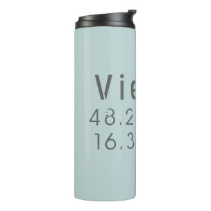 Vienna Latitude Longitude Thermal Tumbler