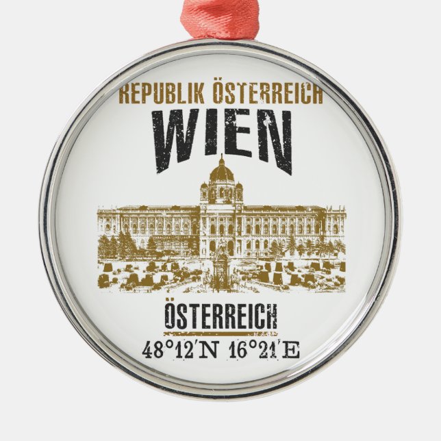 Vienna Metal Tree Decoration (Front)