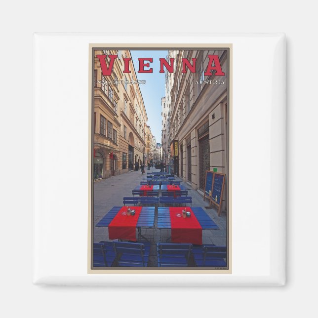 Vienna - Naglergasse Magnet (Front)