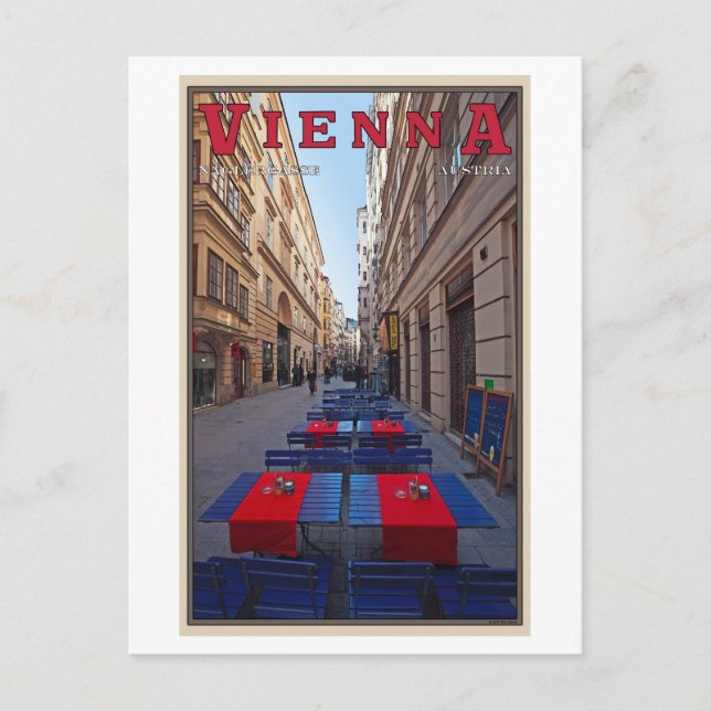 Vienna - Naglergasse Postcard (Front)