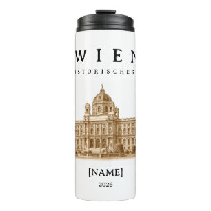 Vienna Natural History Museum Name & Year Thermal Tumbler