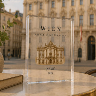 Vienna Palais Liechtenstein | Name & Year Photo Block