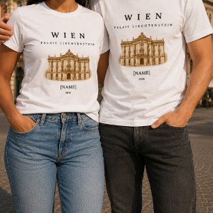 Vienna Palais Liechtenstein Name & Year T-Shirt