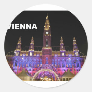 Vienna Rathaus Eistraum (St.K) Classic Round Sticker