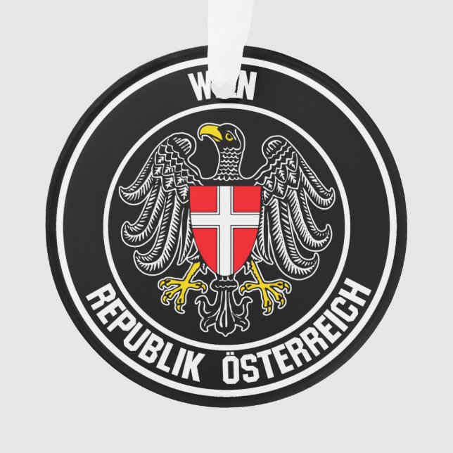Vienna Round Emblem Ornament (Front)