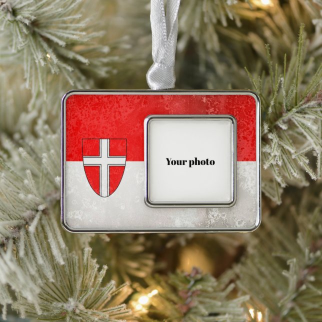 Vienna Silver Plated Framed Ornament (Tree)