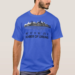Vienna Skyline GPS Coordinates Capital T-Shirt