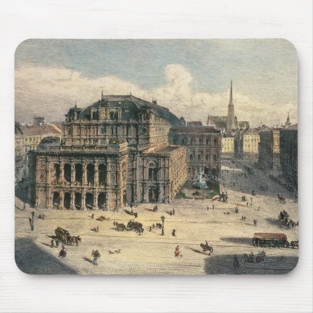 Vienna State Opera House, c.1869 Mouse Mat (Front)