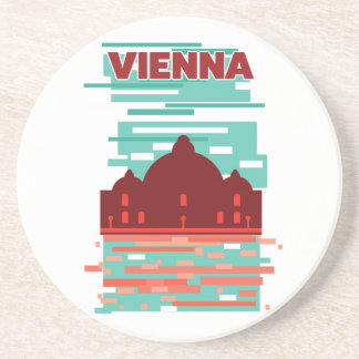 Vienna Travel poster Coaster