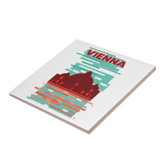  Vienna Travel poster Tile