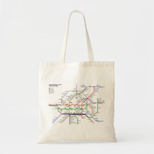 Vienna tube map Bag