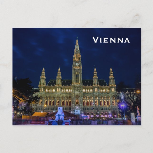 Vienna Vintage Tourism Travel Add Postcard (Front)