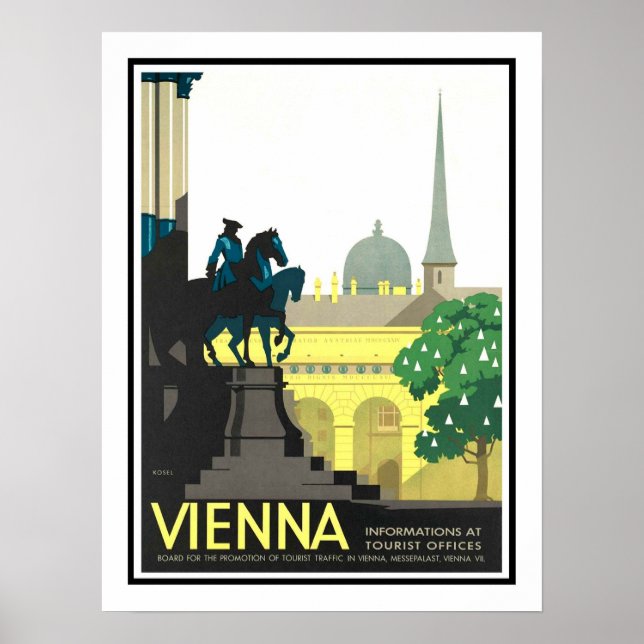 Vienna Vintage Travel Poster (Front)
