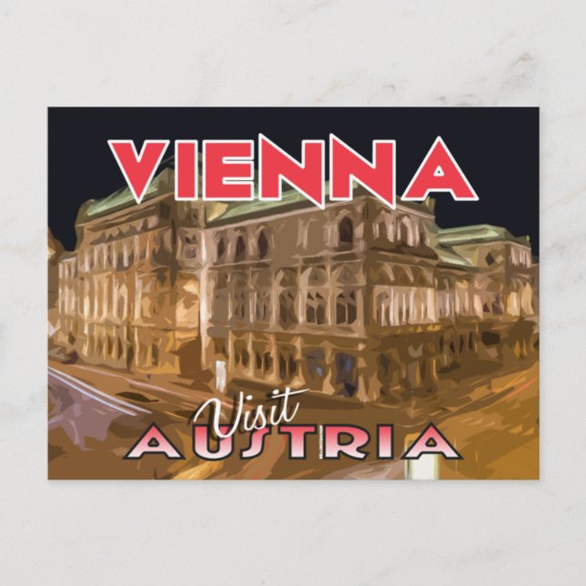 Vienna, Visit Austria Postcard (Front)