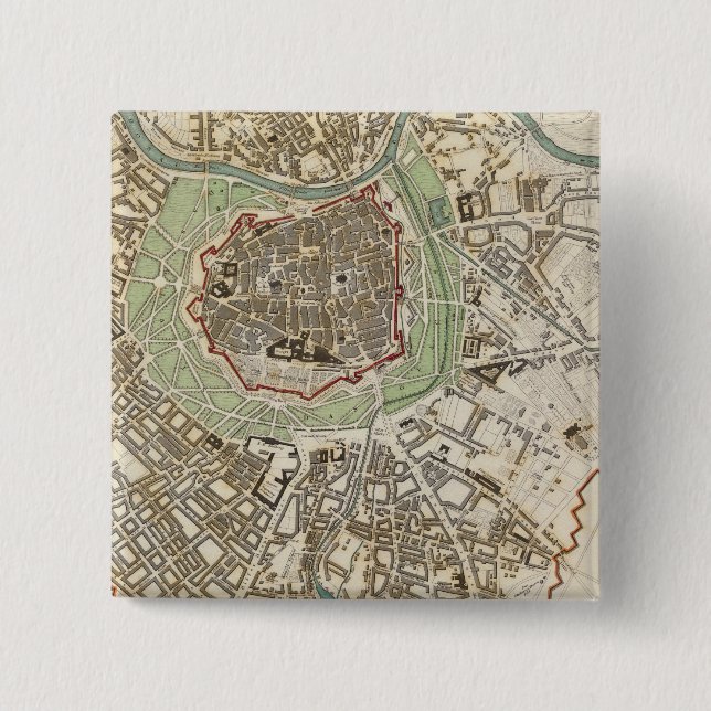 Vienna Wien 15 Cm Square Badge (Front)