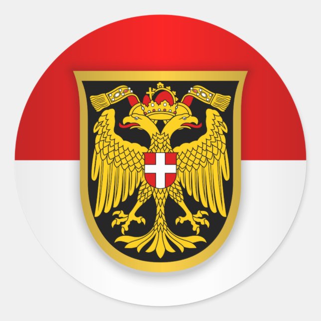Vienna/Wien Classic Round Sticker (Front)