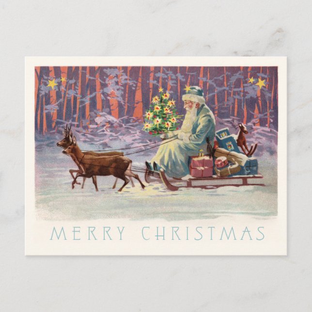 Vienna Woods Santa Holiday Postcard (Front)