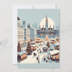 Viennese Christmas Charm - Winter in Austria Holiday Card