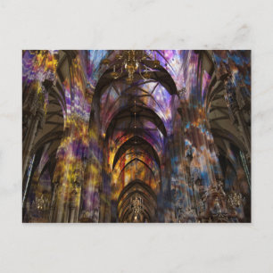 Viennese Church Illuminated Postcard