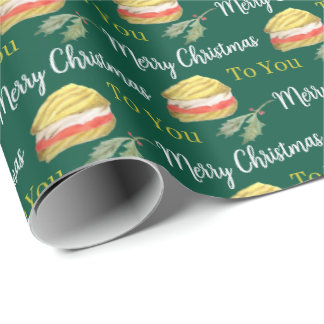 Viennese Whirls Biscuit Christmas Wrapping Paper