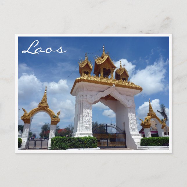 vientiane gate postcard (Front)