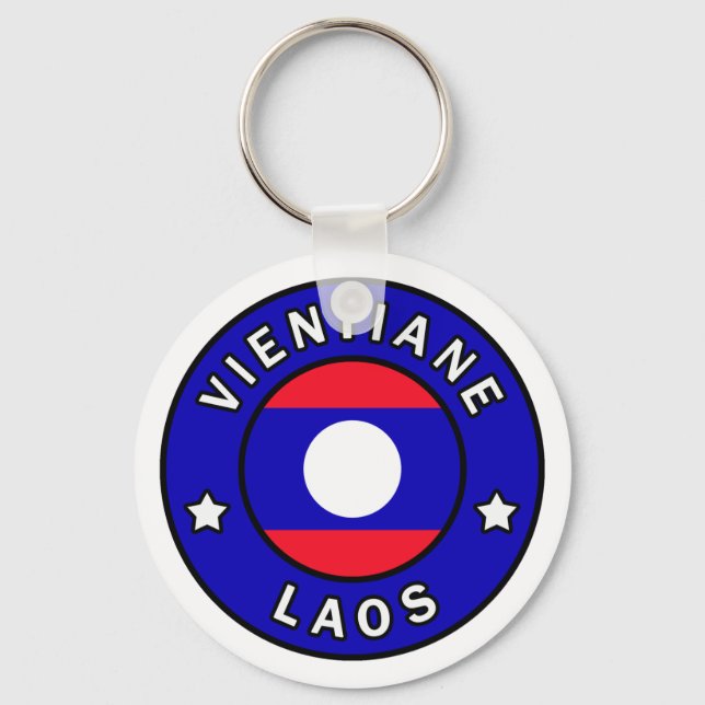 Vientiane Laos Key Ring (Front)