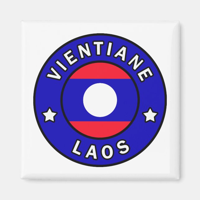 Vientiane Laos Magnet (Front)