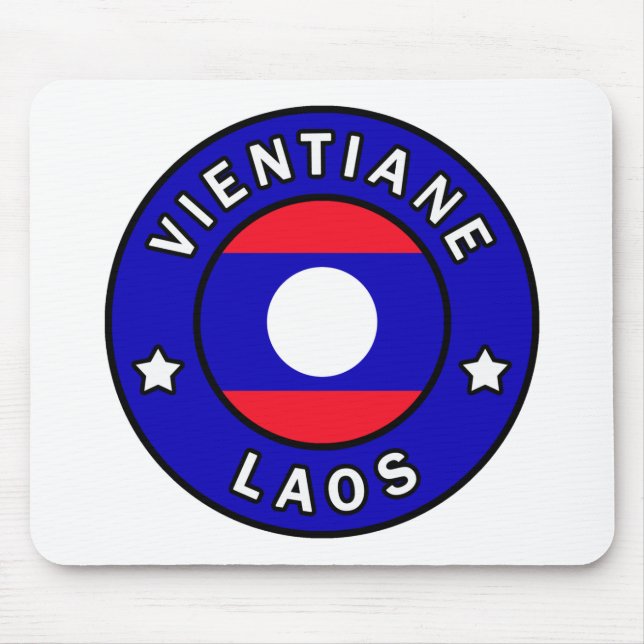 Vientiane Laos Mouse Mat (Front)