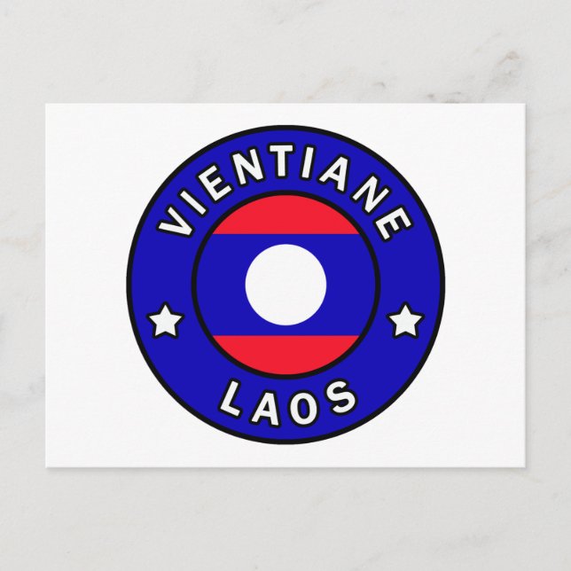 Vientiane Laos Postcard (Front)