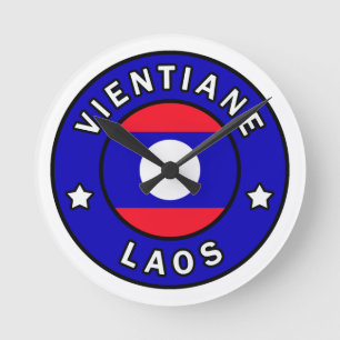 Vientiane Laos Round Clock