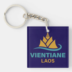 Vientiane Laos Southeast Asia Key Ring