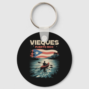 Vieques Puerto Rico Island Souvenir Puerto Rican F Key Ring