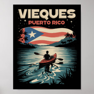 Vieques Puerto Rico Island Souvenir Puerto Rican F Poster