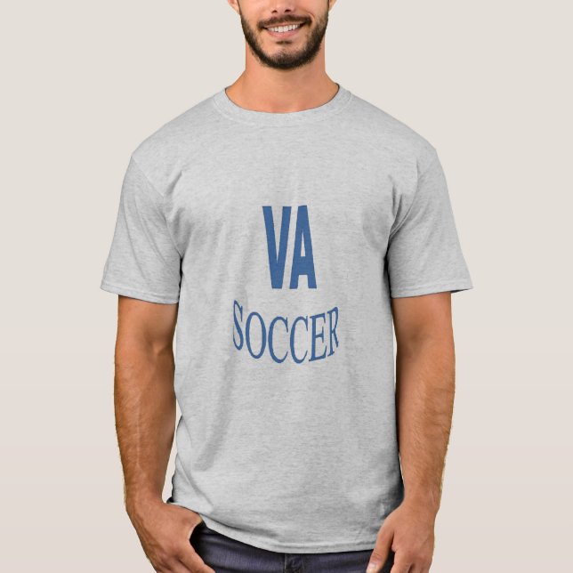 VIERGINIA SOCCER Gray T-shirt (Front)