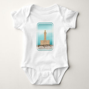 Vieste Lighthouse Italy Baby Bodysuit