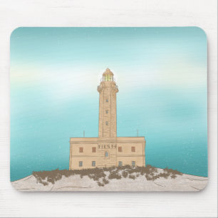 Vieste Lighthouse Italy Mouse Mat