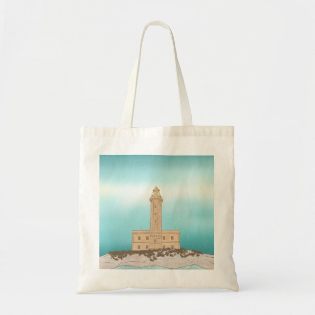 Vieste Lighthouse Italy Tote Bag (Front)