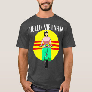 Viet Vietnamese Vietnam Motorbike Hello Ao Dai Bik T-Shirt
