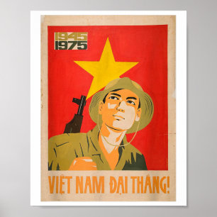 Vietcong Propaganda Poster - Vietnam War Communist