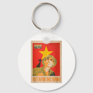 Vietcong Propaganda Poster - Vietnam War Communist Key Ring